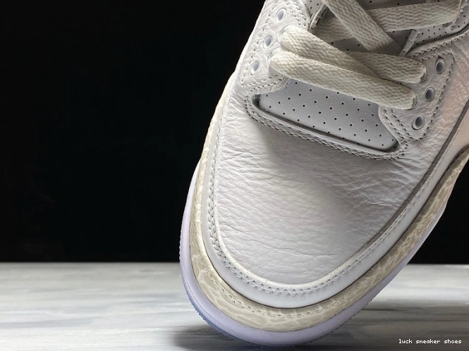Rep LUCY White 136064-111 Air Jordan Retro 3 Triple 0630